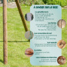 Portique balançoire en bois 3 agrès avec face à face FIGUIER