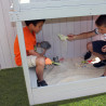 Cabane en bois haute sur pilotis pour enfant - Duplex - Zoom le bac à sable