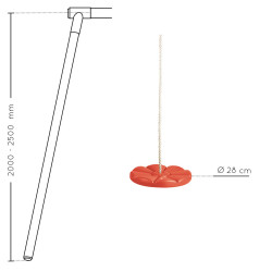 Agres Corde + Disque - Dimensions