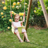 Siège bébé polyester et bois 35x30x23cm - Pour 1 enfant de 6 à 24 mois, 15 kg max