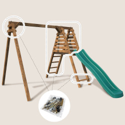 Kit de visserie pour station à poutre carrée avec toboggan – Soulet