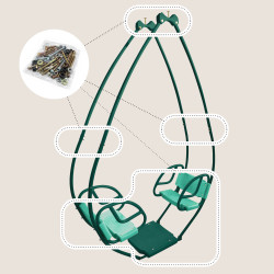 Visserie complète pour balancelle - Pièces détachées