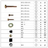 Visserie complète pour balancelle - Pièces détachées
