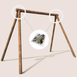 Kit de visserie pour portique à poutres rondes – Pièces détachées Soulet