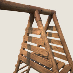 Kit de visserie complet pour station à poutre ronde avec toboggan – Soulet