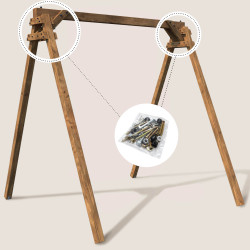 Kit de visserie complet pour portique à poutre carrée – Soulet