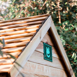 Cabane en bois traité avec plancher et portillon pour enfants MARINA