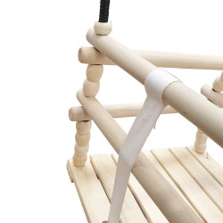 Siège bébé en bois – 1,95m à 2,35m - Assise bois