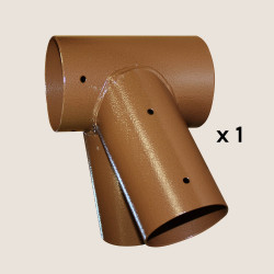 Angle biais en acier pour portique en bois rond - Pièces détachées