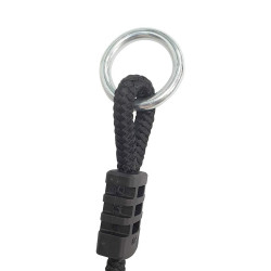 Siège balançoire bébé en bois perles – Agrès pour portiques 1m95 à 2m35 - Anneau en métal