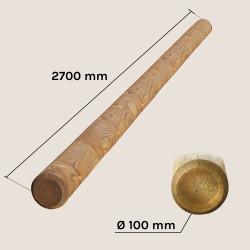 Poutre non percée 270 cm pour portiques et stations - Pièces détachées