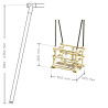 Siège bébé en bois – 1,95m à 2,35m - Dimensions