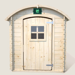 Petite cabane en bois 2 enfants - Patty - Vue de face