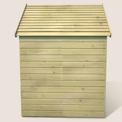 Cabane en bois traité avec plancher et portillon pour enfants MARINA