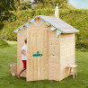 Cabane en bois avec fenêtre et boîte aux lettres pour enfants GARANCE