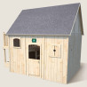 Cabane maisonnette en bois haute sur pilotis pour enfant - Duplex - Vue de droite image principale