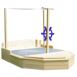 Bac A Sable Bateau - Bac à sable bâteau avec 2 bâches