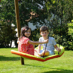 Balançoire bateau 2 enfants - Agrès pour portiques en bois 2m35 - Pour 2 enfants de 3 à 12 ans, 100 kg max (50 kg x2) - Image d'