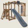Portique multisport ACHILLE avec toboggan et plateforme vue principale