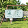 Portique balançoire en bois 3 agrès avec face à face FIESTA