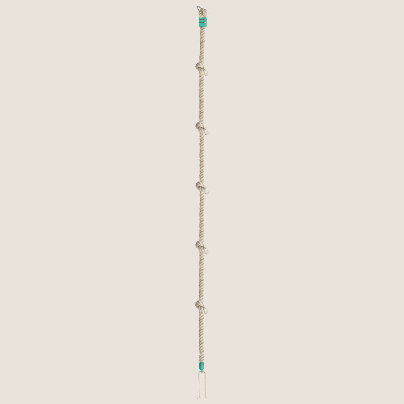 Corde à nœuds pour portique 2,50 m en polypropylène imitation chanvre