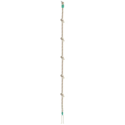Corde à grimper enfant avec nœuds pour portique 2,50 m fond blanc
