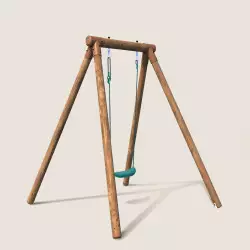 Portique balançoire en bois une place HANNA