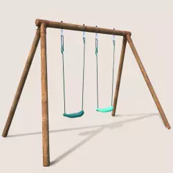 Portique balançoire en bois 2 places ALIZEE