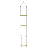 Escalera para pórtico 5 peldaños madera y cuerda (aparato) - Soulet