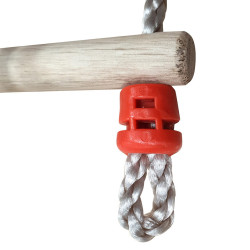 Escalera para pórtico 5 peldaños madera y cuerda (aparato) - Soulet