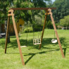 Columpio cuadrado de madera, Objectif Nature 3 equipamientos - Ulysse