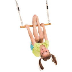 Trapecio de Madera con Cuerdas de Cáñamo Sintético - 36 x 600 mm