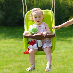 Balançoire en plastique pour bébé - Soulet - Pour 1 enfant de 6 à 24 mois, 15 kg max