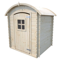 Petite cabane en bois 2 enfants - Patty - Vue 3/4 gauche