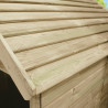 Cabane en bois traité sur pilotis pour enfant - Winny - Zoom sur le toit en bois