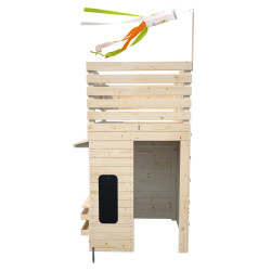 Cabane en bois epicerie pour enfants - Shopping - Vue de gauche