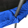 Cama elástica exterior de 3,66 m para niños con red de seguridad.