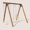 Columpio cuadrado de madera, Objectif Nature 3 equipamientos - Ulysse