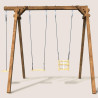 Columpio cuadrado de madera, Objectif Nature 3 equipamientos - Ulysse