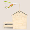 Cabaña de madera con mesa para niños – Tiana