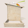 Cabane en bois avec bac à sable pour enfants - Palm Springs