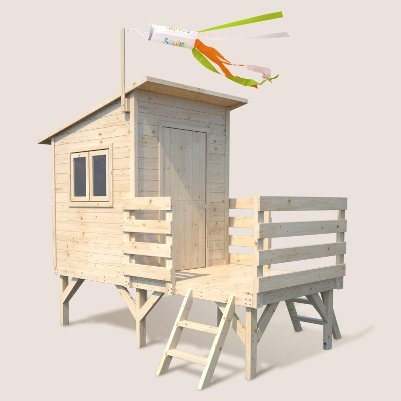 Cabane en bois sur pilotis pour enfants - Oakland