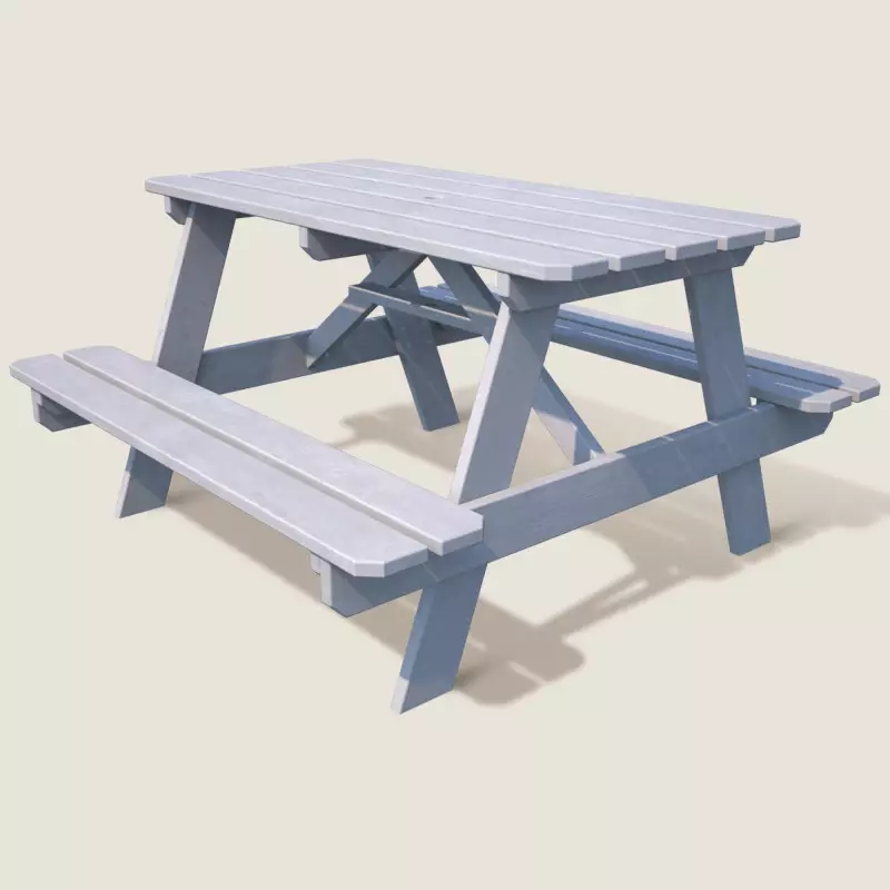 Mesa de picnic de madera...