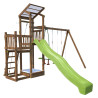 Zona de juegos infantiles con 2 torres, columpios y arenero - FUNNY Swing 150