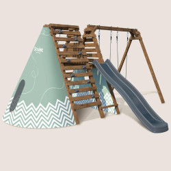Aire de jeux en bois-Appolon