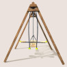 Columpio cuadrado de madera, Objectif Nature 3 equipamientos - Pierre
