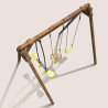 Columpio cuadrado de madera, Objectif Nature 3 equipamientos - Pierre