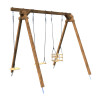 Columpio cuadrado de madera, Objectif Nature 3 equipamientos - Ulysse