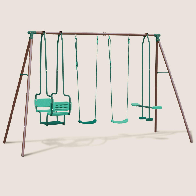 Columpio de acero con 4...