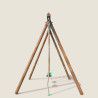 Columpio de madera con cuerda y escalera, 4 accesorios - Ernest
